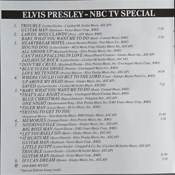 Elvis Presley : NBC TV Special (CD, Album, RE, RM)