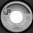 Dawn (5) Featuring Tony Orlando : You're A Lady (7", Single)