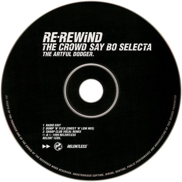 Artful Dodger : Re-Rewind The Crowd Say Bo Selecta (CD, Single)