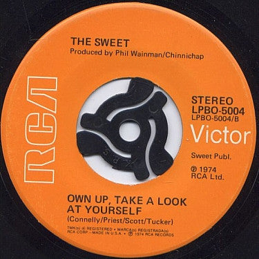 The Sweet : Teenage Rampage (7", Single, Exp)