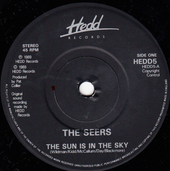 The Seers : Sun Is In The Sky (7", Single)