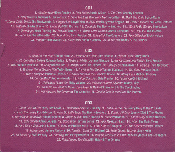 Various : Lemon Popsicles & Strawberry Milkshakes Rock 'N' Roll No.1's (3xCD, Comp)