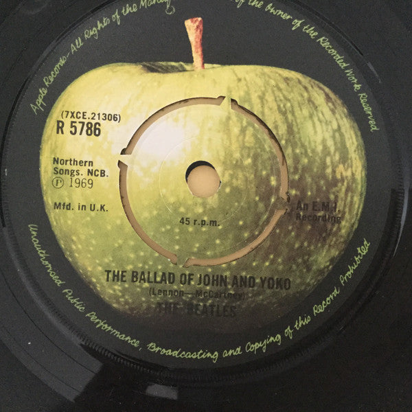 The Beatles : The Ballad Of John And Yoko (7", Single, RP)
