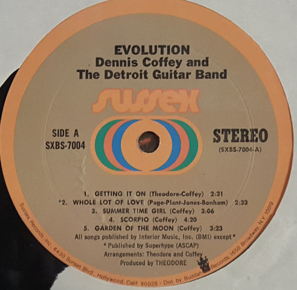 Dennis Coffey And The Detroit Guitar Band : Evolution (LP, Album, Mon)