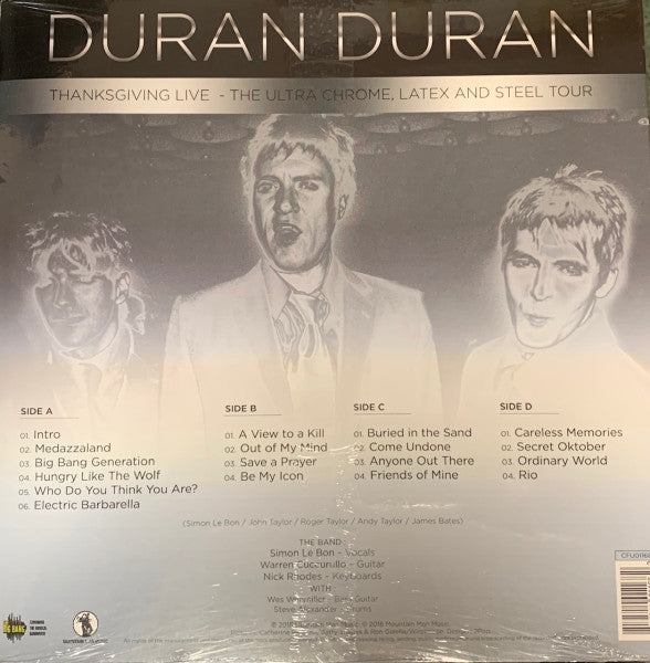Duran Duran : Thanksgiving Live - The Ultra Chrome, Latex And Steel Tour (2xLP, Album, Ltd)
