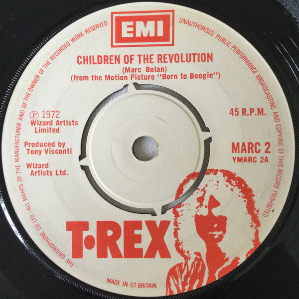 T. Rex : Children Of The Revolution (7", Single, Pus)