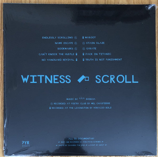 Bodega (7) : Witness Scroll (LP, Album, Ltd, Glo)
