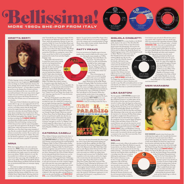 Various : Bellissima! (More 1960s She-Pop From Italy) (LP, Comp, Ltd, Whi)