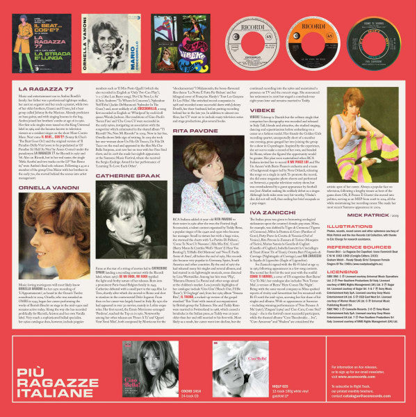 Various : Bellissima! (More 1960s She-Pop From Italy) (LP, Comp, Ltd, Whi)