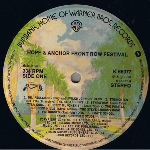 Various : Hope & Anchor Front Row Festival (2xLP, Alb)