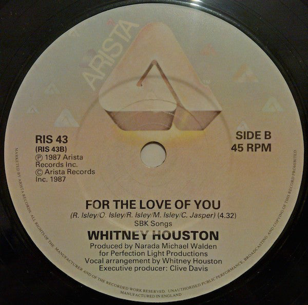 Whitney* : So Emotional (7", Single, Nic)