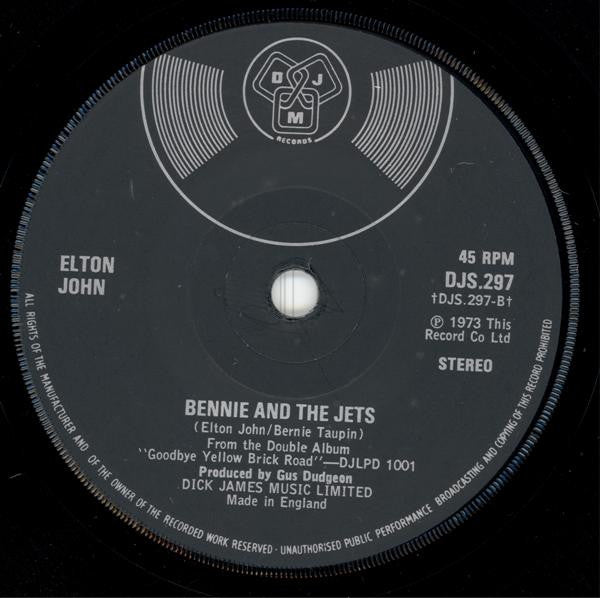 Elton John : Candle In The Wind (7", Single, Sol)