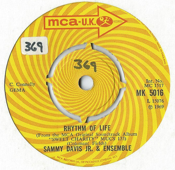 Sammy Davis Jr. & Ensemble* : Rhythm Of Life (7")