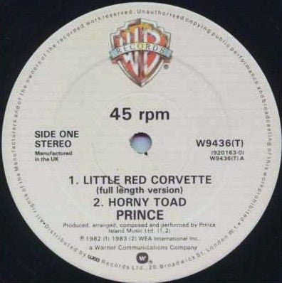 Prince : Little Red Corvette (Full Length Version) (12")