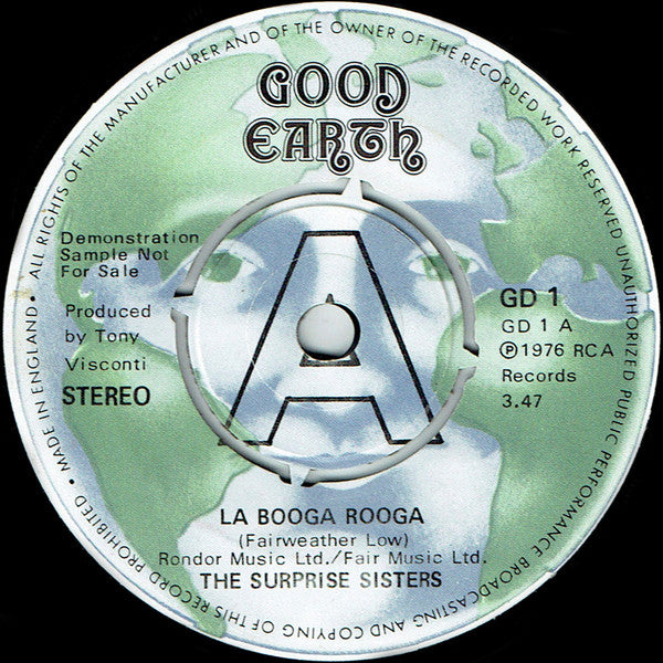 The Surprise Sisters : La Booga Rooga (7", Single, Promo)