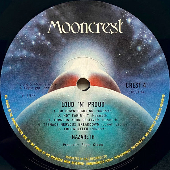 Nazareth (2) : Loud'N'Proud (LP, Album, Gat)