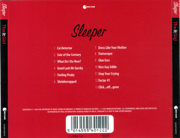 Sleeper (2) : The It Girl (CD, Album)