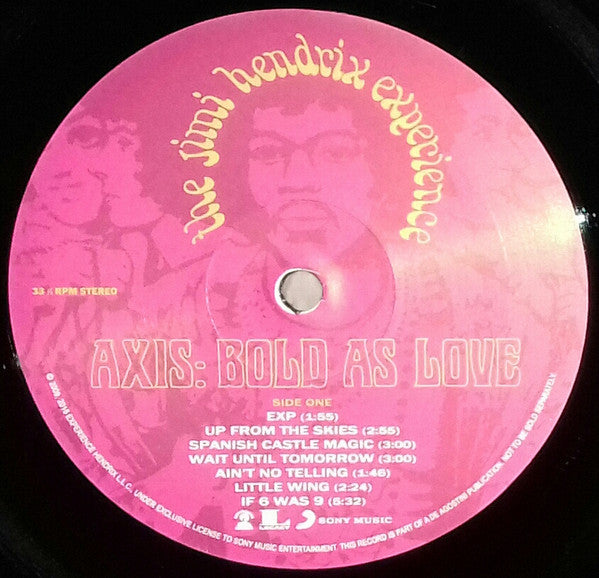 The Jimi Hendrix Experience : Axis: Bold As Love (LP, Album, RE, RM, Gat)