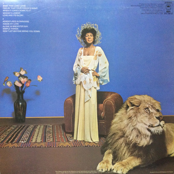 Minnie Riperton : Adventures In Paradise (LP, Album)