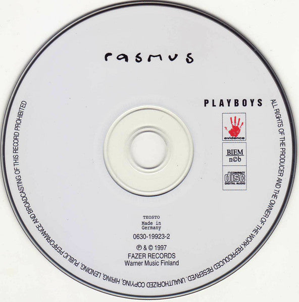 The Rasmus : Playboys (CD, Album, RP)