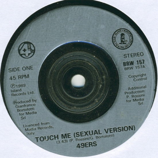 49ers : Touch Me (Sexual Version) (7", Single, Sil)