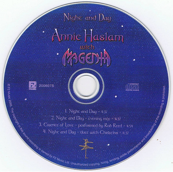 Annie Haslam With Magenta (10) : Night And Day (CD, EP)