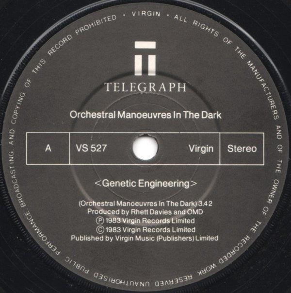 Orchestral Manoeuvres In The Dark : Genetic Engineering (7", Single)