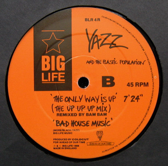 Yazz And The Plastic Population : The Only Way Is Up (The Bam Bam Remixes) (12", Single)
