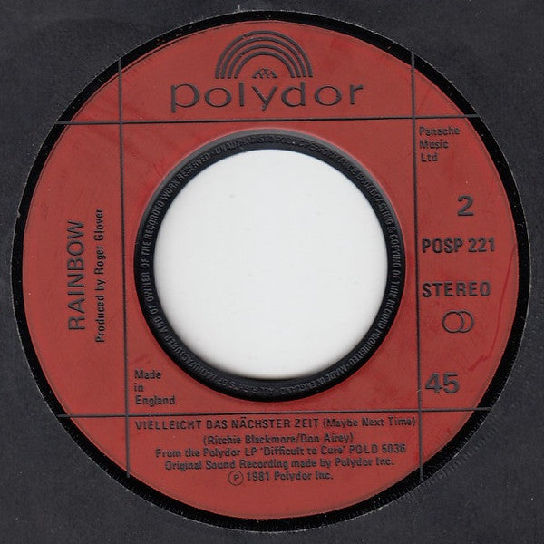 Rainbow : I Surrender (7", Single, Red)