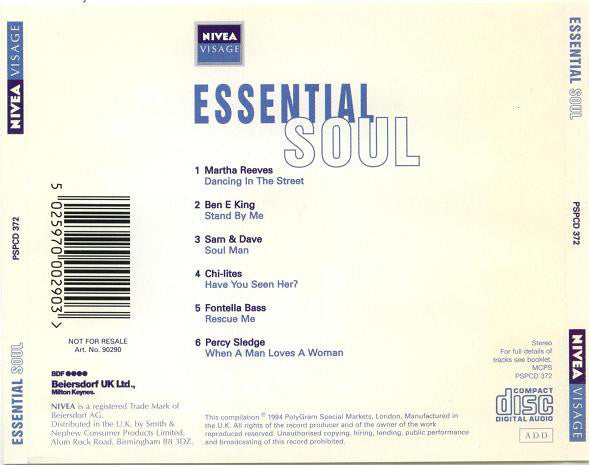 Various : Essential Soul (CD, Comp, Promo)