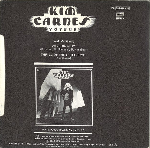 Kim Carnes : Voyeur (7", Single)