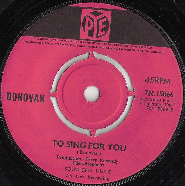 Donovan : Colours (7", Single, 4 P)