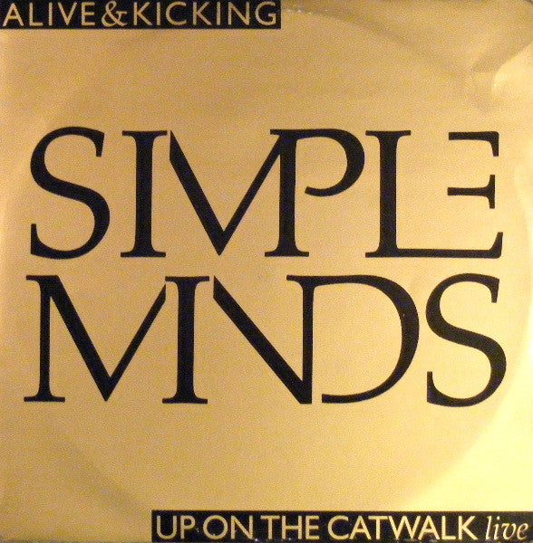 Simple Minds : Alive & Kicking (12", Single, Gol)