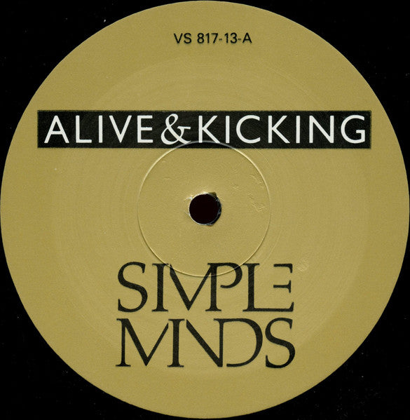 Simple Minds : Alive & Kicking (12", Single, Gol)