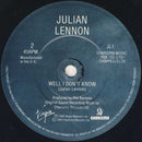 Julian Lennon : Too Late For Goodbyes (7", Single)