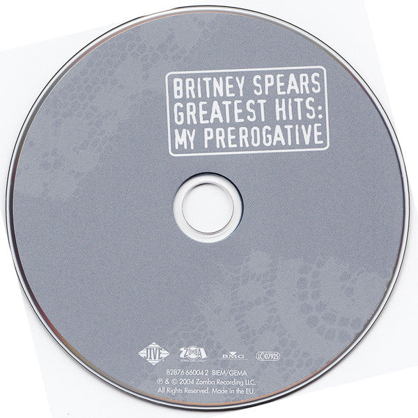 Britney Spears : Greatest Hits: My Prerogative (CD, Comp, RE, Dis)