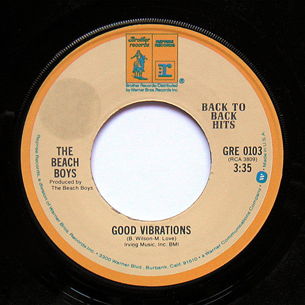 The Beach Boys : Good Vibrations / Heroes And Villains (7", Single, Mono, RE, Jac)