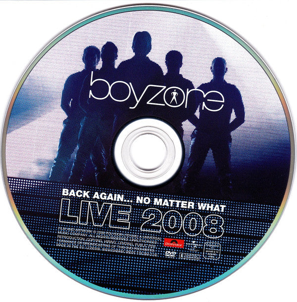 Boyzone : Back Again... No Matter What Live 2008 (2xDVD-V, Multichannel, NTSC, DTS)
