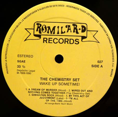 The Chemistry Set : Wake Up Sometime! (12", EP)