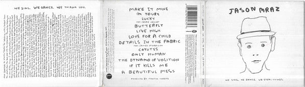 Jason Mraz : We Sing. We Dance. We Steal Things. (CD, Album, Enh, Gat)