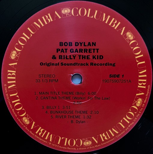 Bob Dylan : Pat Garrett & Billy The Kid - Original Soundtrack Recording (LP, Album, RE)