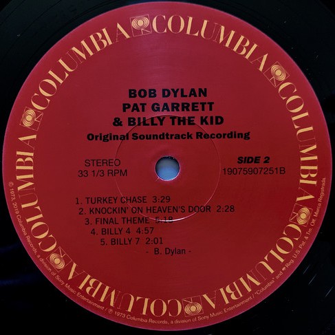 Bob Dylan : Pat Garrett & Billy The Kid - Original Soundtrack Recording (LP, Album, RE)