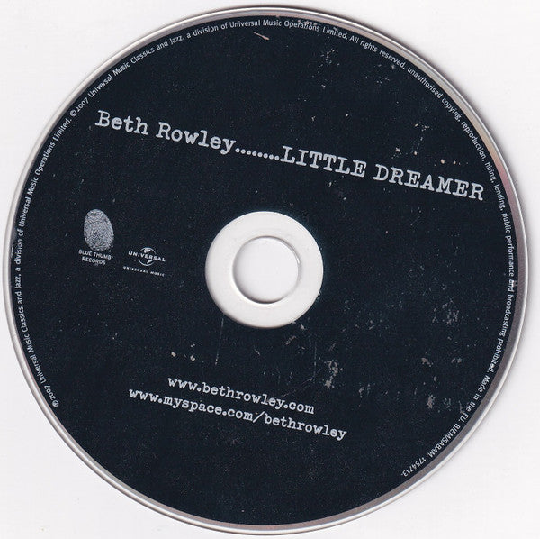 Beth Rowley : Little Dreamer (CD, Album, Sup)