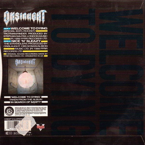 Onslaught (2) : Welcome To Dying (7", Single)