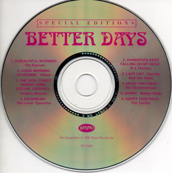Various : Better Days (CD, Comp, S/Edition, SRC)
