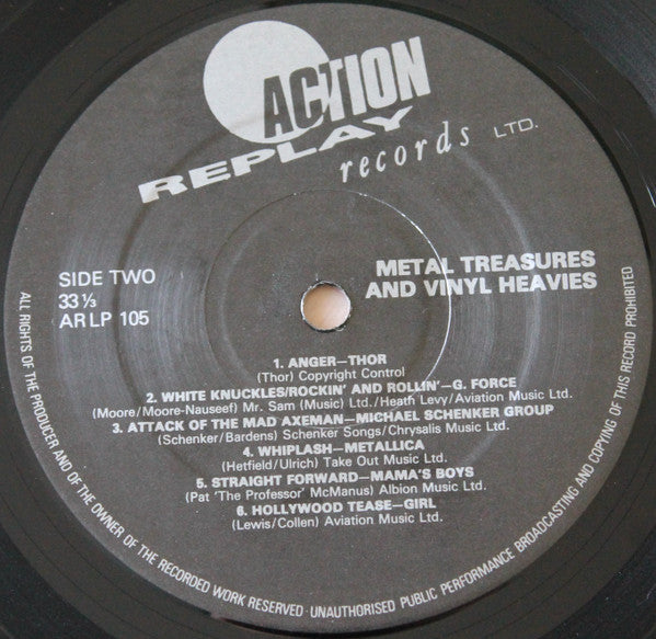 Various : Metal Treasures And Vinyl Heavies (LP, Comp)