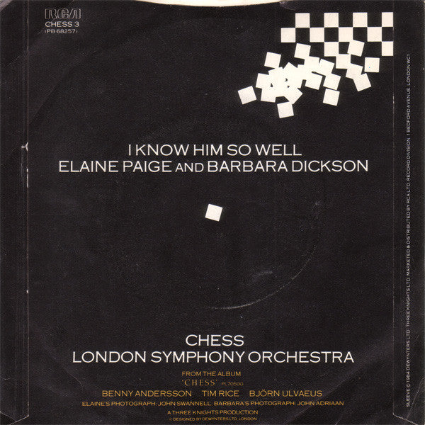 Elaine Paige And Barbara Dickson : I Know Him So Well (7", Single)