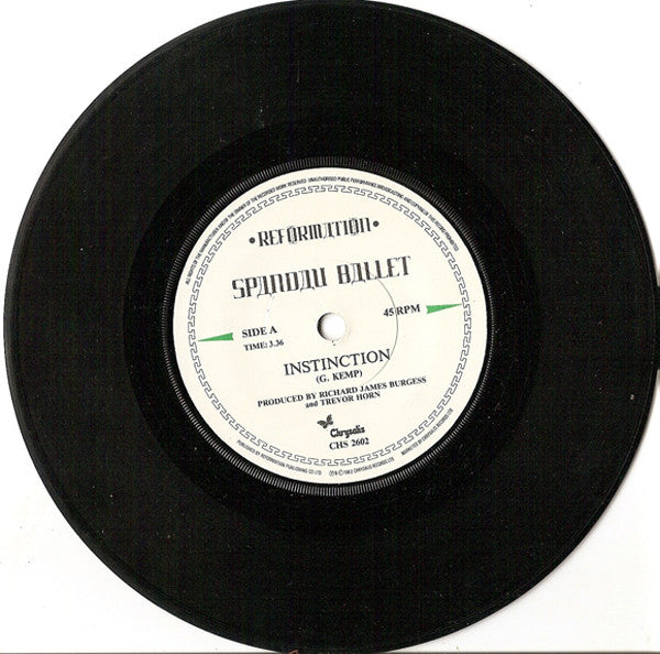 Spandau Ballet : Instinction (7", Single, Pap)