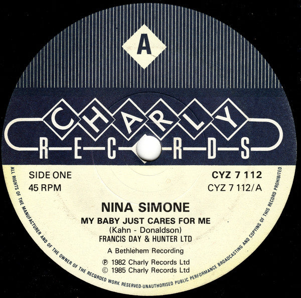 Nina Simone : My Baby Just Cares For Me (7", Single)