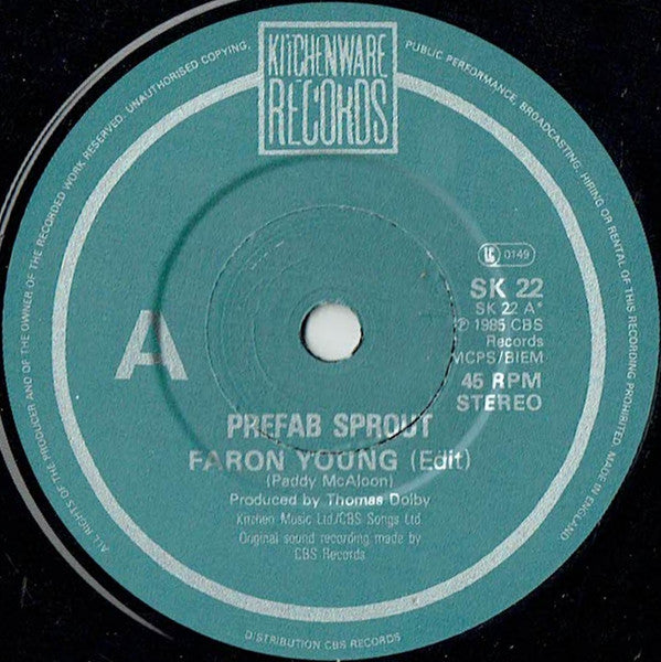 Prefab Sprout : Faron Young (Edit) (7", Single)